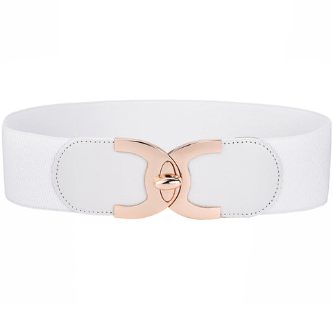 Ladies Wide Elastic Waist Belt