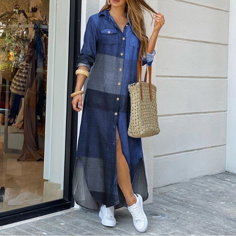 Women's Vintage Shirt Dress