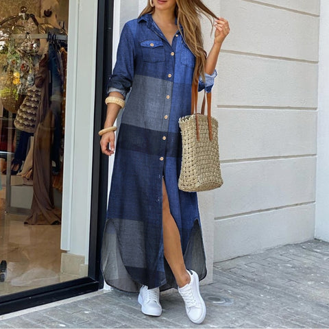 Women's Vintage Shirt Dress
