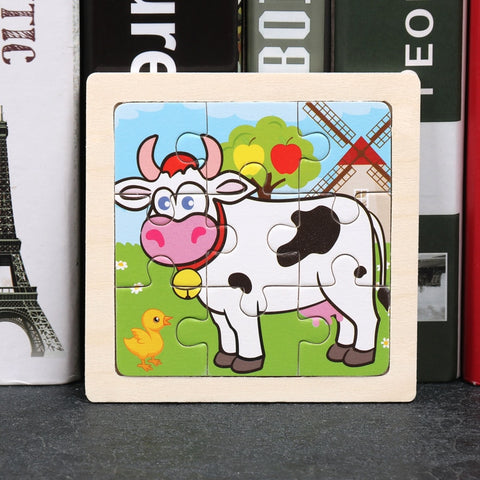 Kids Wooden Animal Puzzle Toys