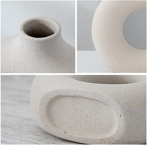 Nordic Circular Ceramic Vase