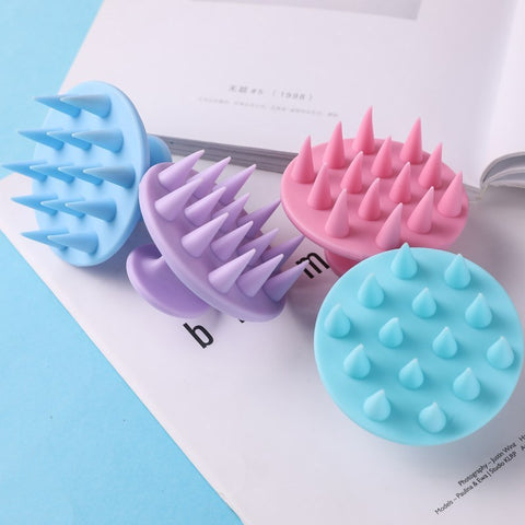 New Silicone shampoo scalp hair massager