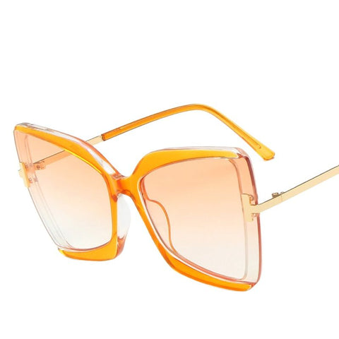 Big frame T word sunglasses for women
