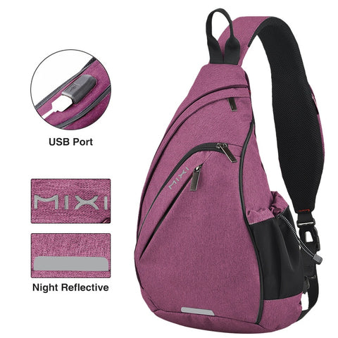 Mixi Men One Shoulder Backpack