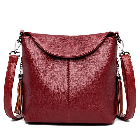 Women Soft Leather Crossbody Bags