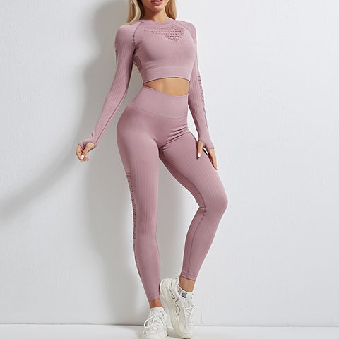 Women Seamless Leggings Set