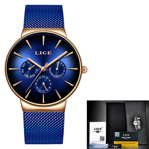 Mesh Belt Ultra-thin Quartz Watch