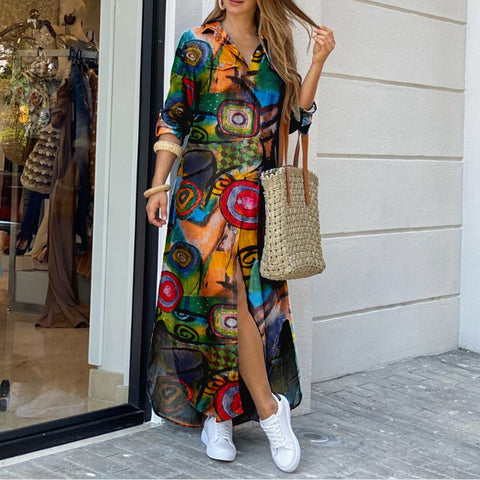 Women's Vintage Shirt Dress