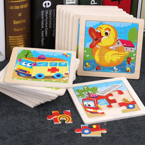 Kids Wooden Animal Puzzle Toys