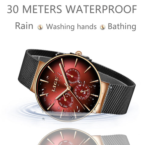 Mesh Belt Ultra-thin Quartz Watch