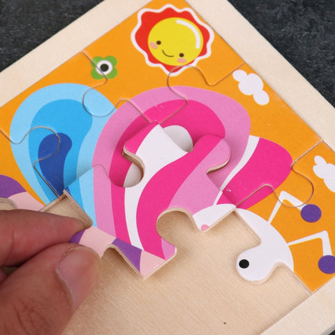 Kids Wooden Animal Puzzle Toys