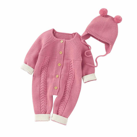 Baby Rompers Long Sleeve Knitted Clothes