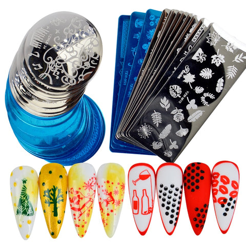 3 Sizes Flower Geometry Nail Stamping Plates
