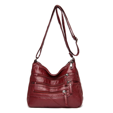 Women Soft Leather Shoulder Bags