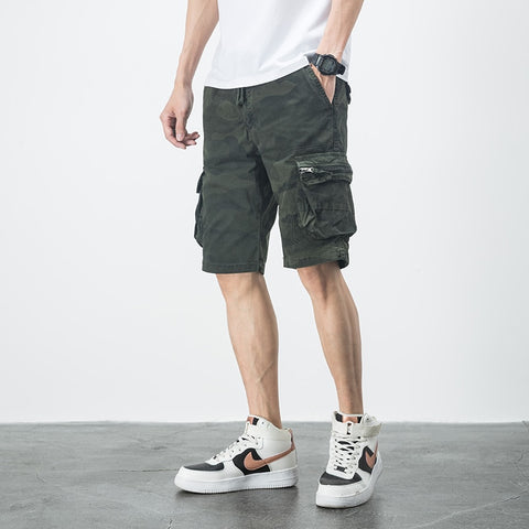 Men Summer Camouflage Side Pockets  Casual Shorts