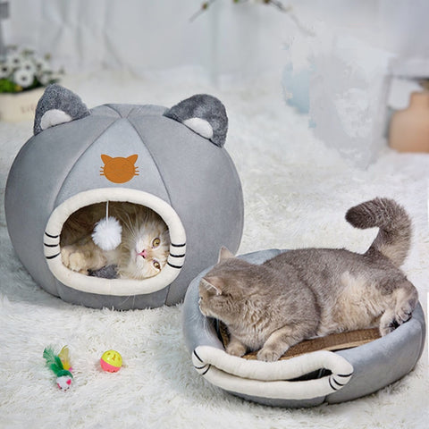 Cat Deep Sleep Winter Bed