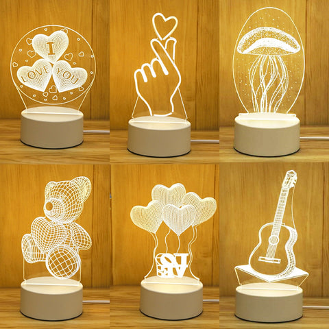 Love 3D Led Lamp
