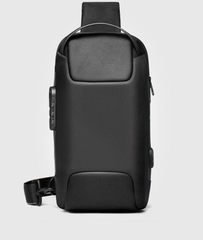 Multifunction Patent Leather Chest Bag