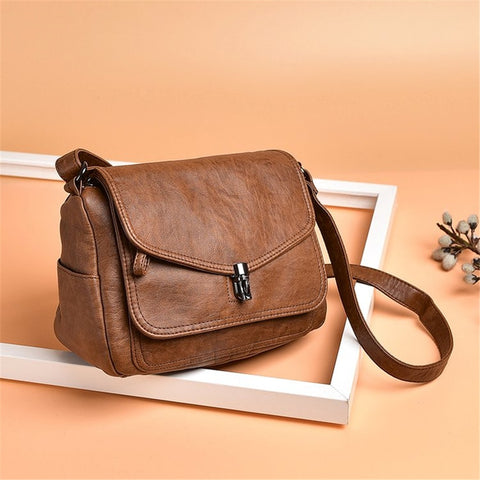 Women Vintage Soft Leather Shoulder Bags