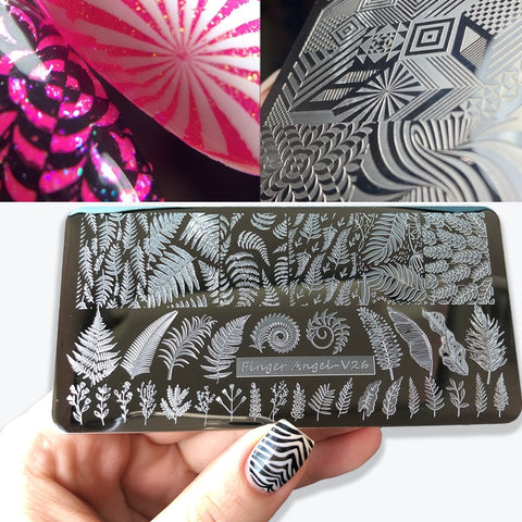 1Pcs Alphanumeric Nail Art
