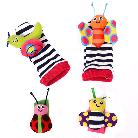 Baby Socks Wrist Rattle Set Toys