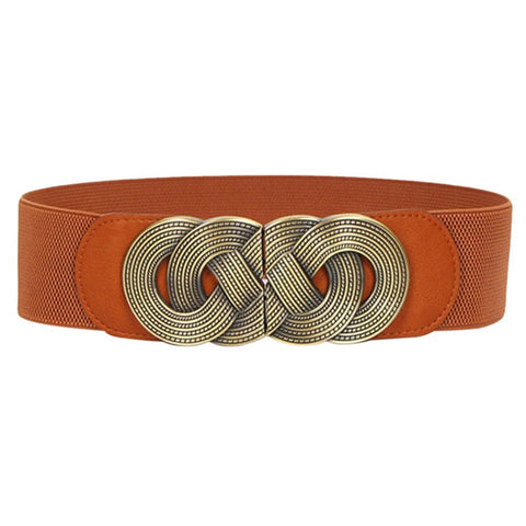 Ladies Wide Elastic Waist Belt