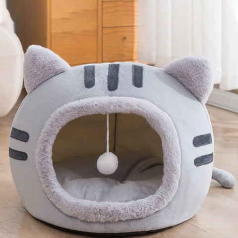Cat Deep Sleep Winter Bed