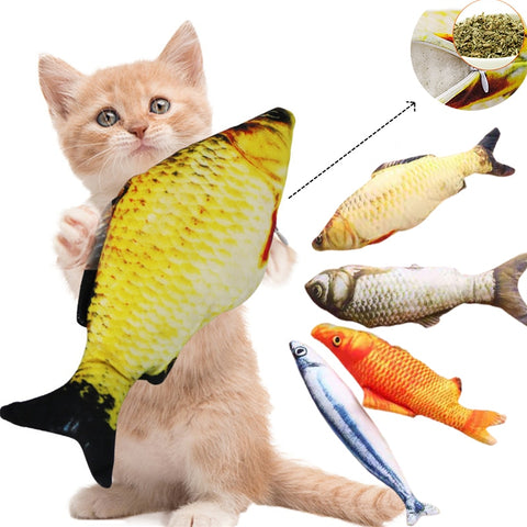 Cat 3d Fish Simulation Soft Plush Toy