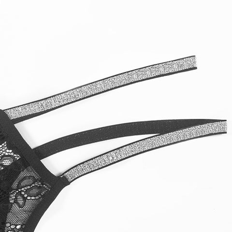 Women Sexy Lace Transparent Waist Panties