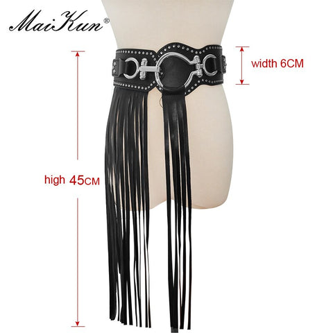Women Luxury Design Punk Goth Belts