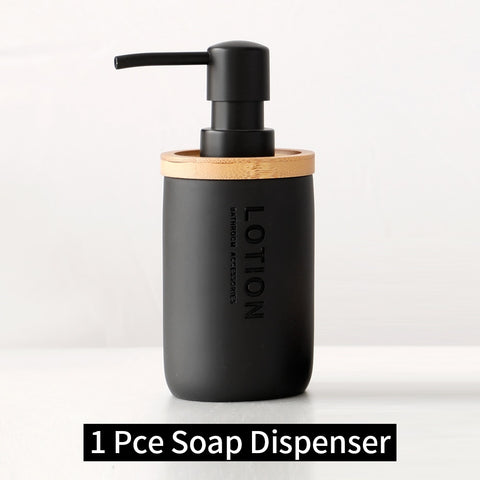 Matte Black Bathroom Accessories Set