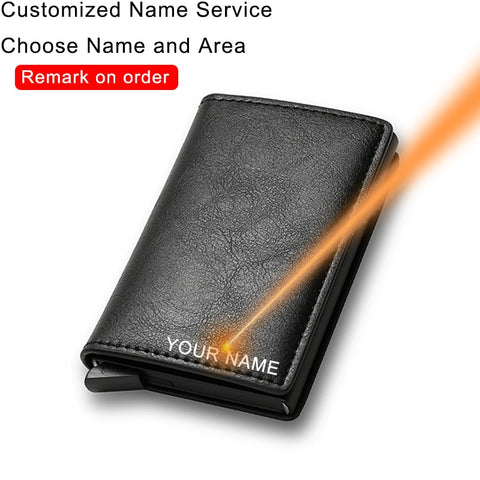 Men Leather Minimalist Wallet