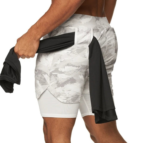 Men Camo Running Shorts