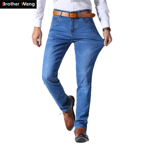 Brother Wang Classic Style Men Brand Jeans