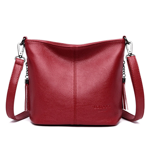 Ladies Genuien Leather Tassels Hand Bags