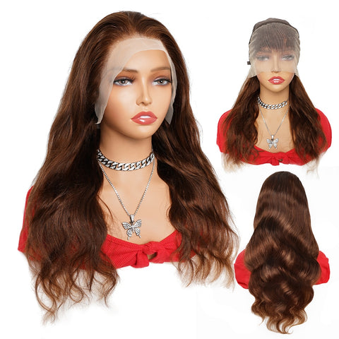 Body Wave12 to 26 Inch Transparent Front Lace Hair