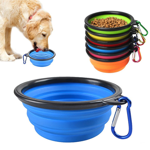 Dog Silicone Foldable Bowl