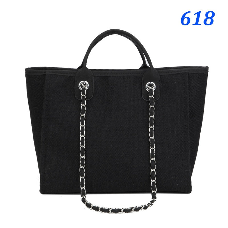 Women  Canvas Large Shopping Handbag