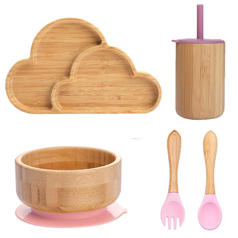 Baby Food Bamboo Tableware