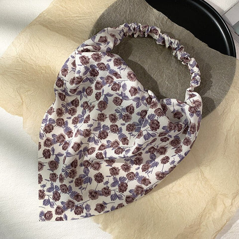 Women Vintage Triangle Head Scarf