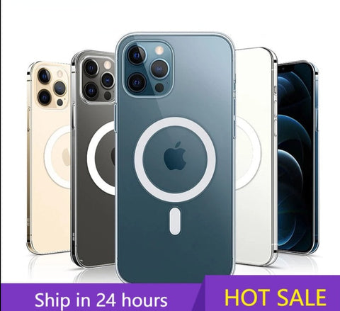 Ultra Clear Magnetic Circle Magsafing Case