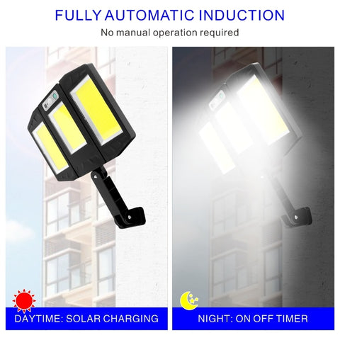LED 3 Head Motion Sensor Solar Street Light