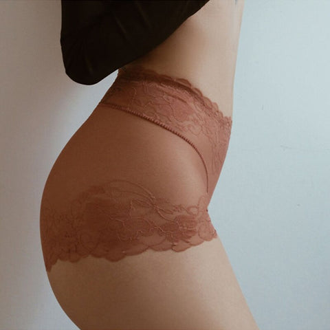Women Sexy Lace Mesh Lingerie Panties