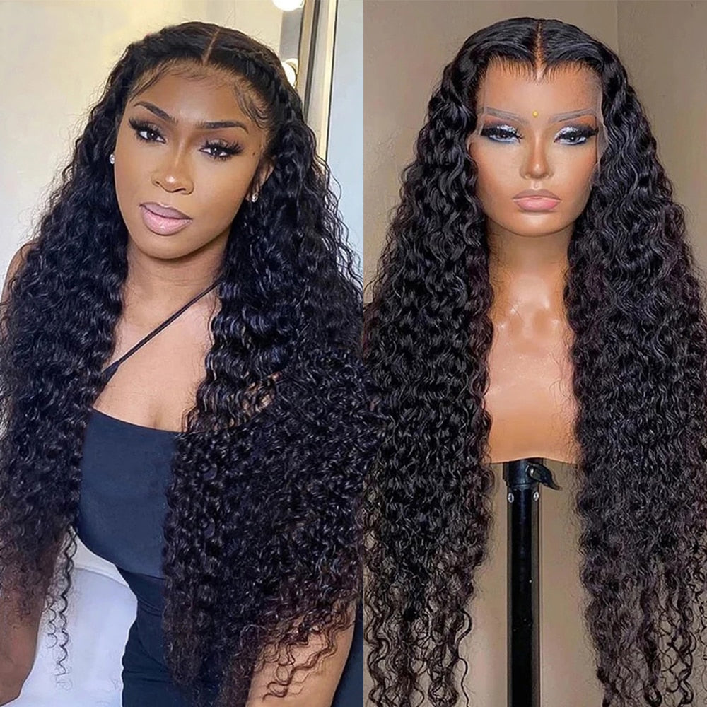 New Deep Wave Frontal Wig
