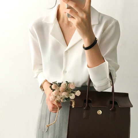 Womens Long Sleeve Blouses Shirt