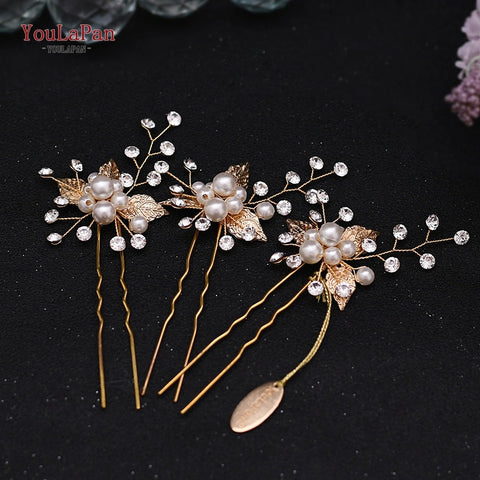 Women Crystal Bridal Hair Clips