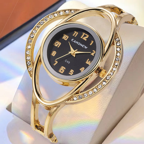 Women Crystal Fashion Quartz Diamond Wristwatch