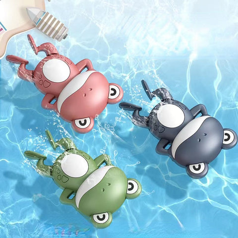 Baby Cute Frogs Clockwork Bath Toy