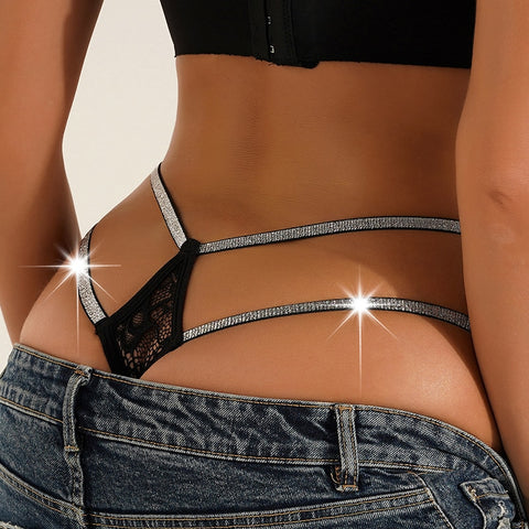 Women Sexy Lace Transparent Waist Panties