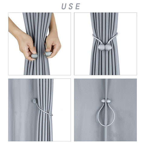 Magnetic Ball Curtain Tiebacks